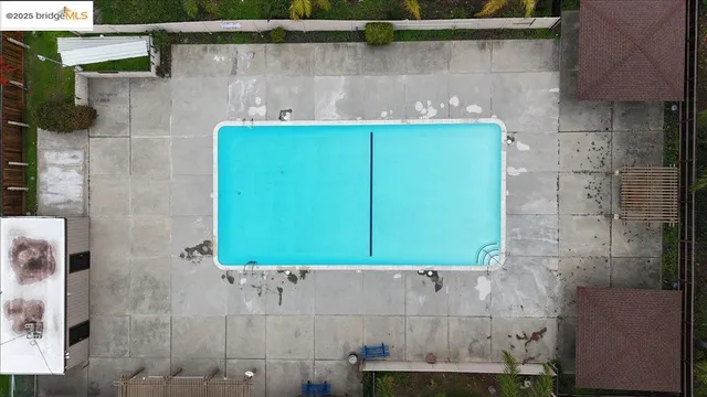 an aerial view of a city with lots of residential buildings