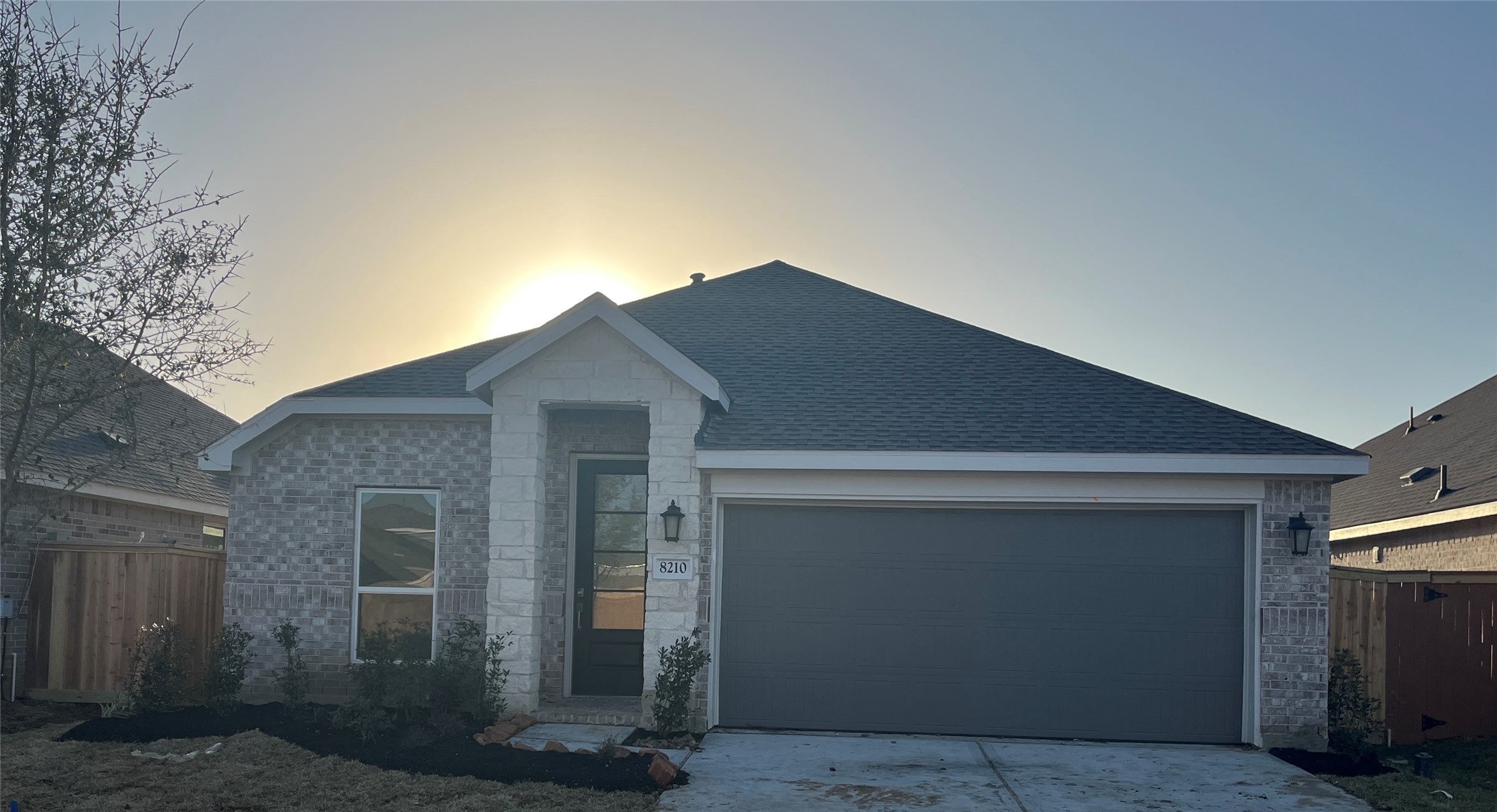 a front view of a house