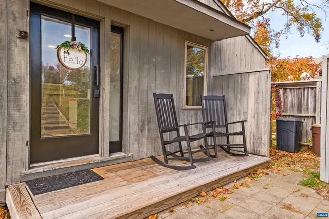 a view of a dinning table and chair in the patio