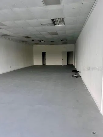 an empty room with a empty space