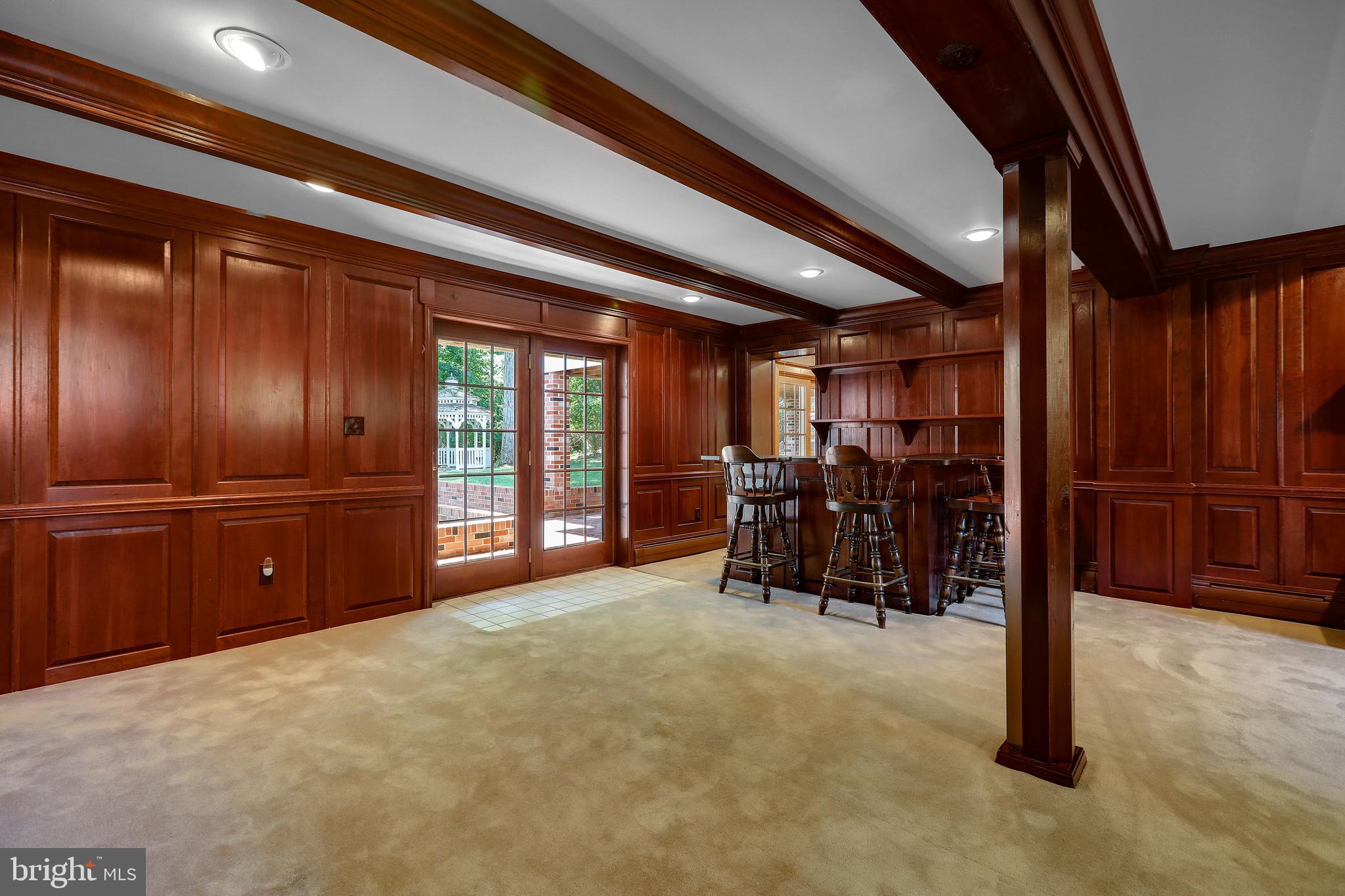 12718 Gramlich Road Southwest La Vale, MD 21502 - Photo 44 of 70 Family Room, Cherry Paneled and Luxurious!
