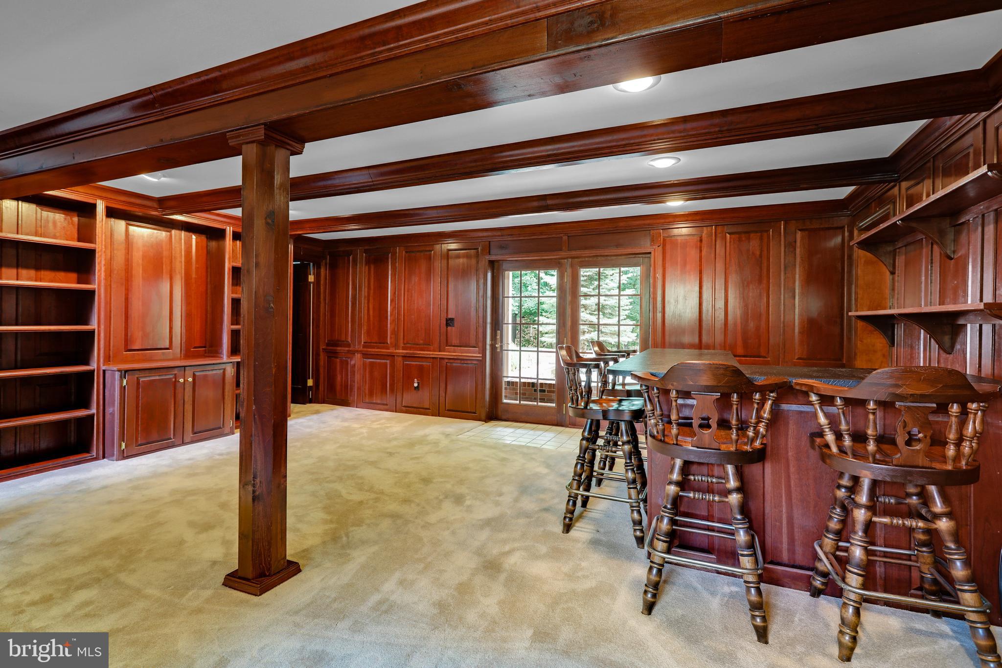 12718 Gramlich Road Southwest La Vale, MD 21502 - Photo 46 of 70 Custom Cherrywood Built-ins & wrapped Beams!