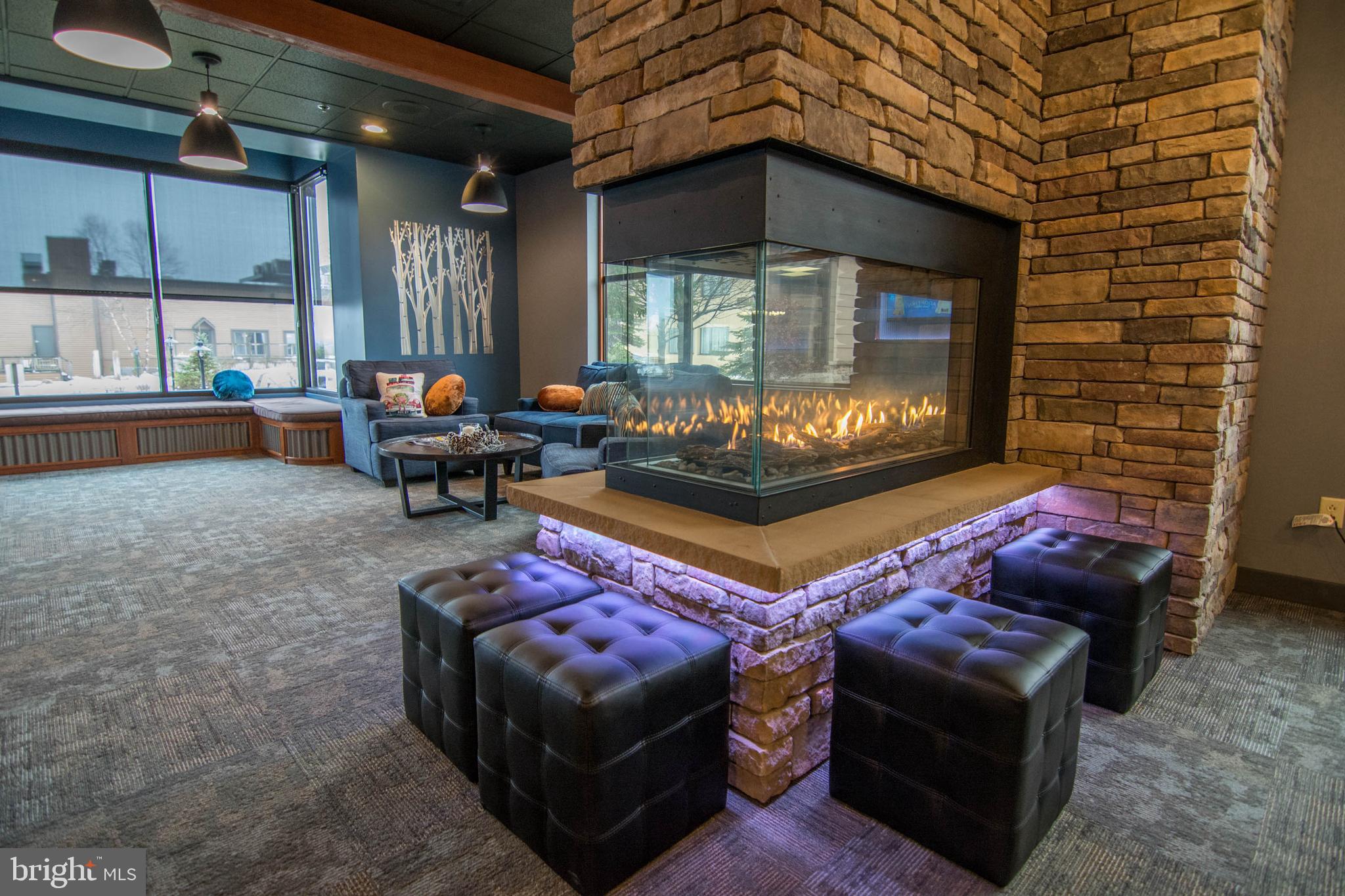 290 Marsh Hill Road, Unit 404G McHenry, MD 21541 - Photo 5 of 63 a living room with furniture and a fireplace