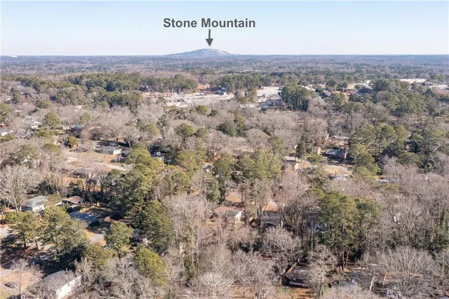 an aerial view of forest