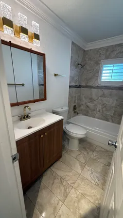 a view of a bathroom from a window