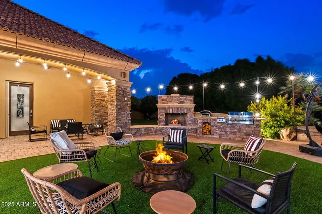 a view of outdoor space yard deck patio and outdoor kitchen