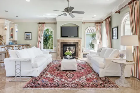 a view of an ocean and a beach