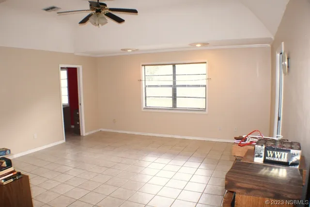 a view of a room with a workspace