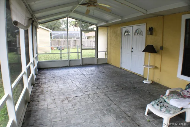 a view of a room with window