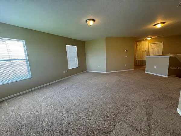 a view of a livingroom with a fireplace