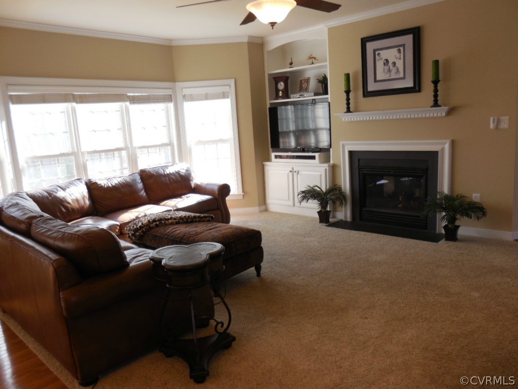 13213 Tipple Point Road Midlothian, VA 23114 - Photo 8 of 24 a living room with furniture and a fireplace