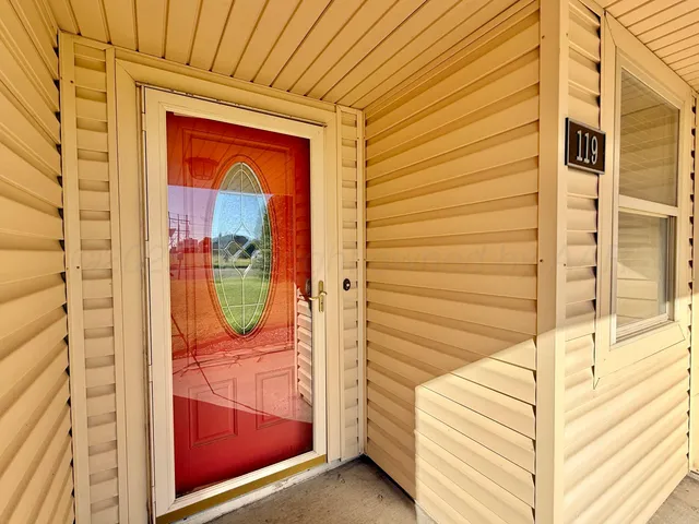 a view of front door
