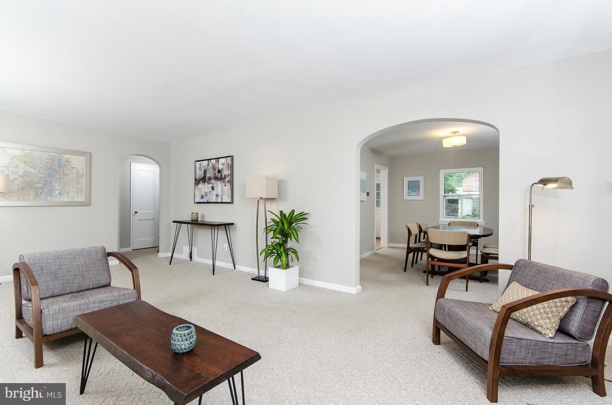 Living Room opens to Dining Room