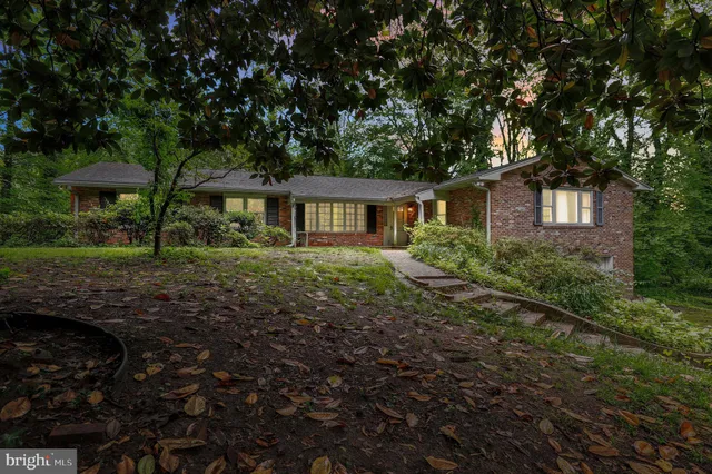 a house view with a garden space