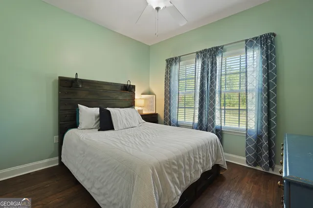 a bathroom with a shower and a shower curtain
