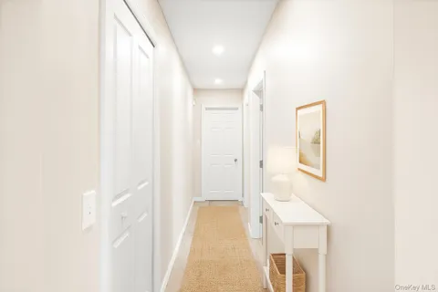 a bathroom with a tub and shower