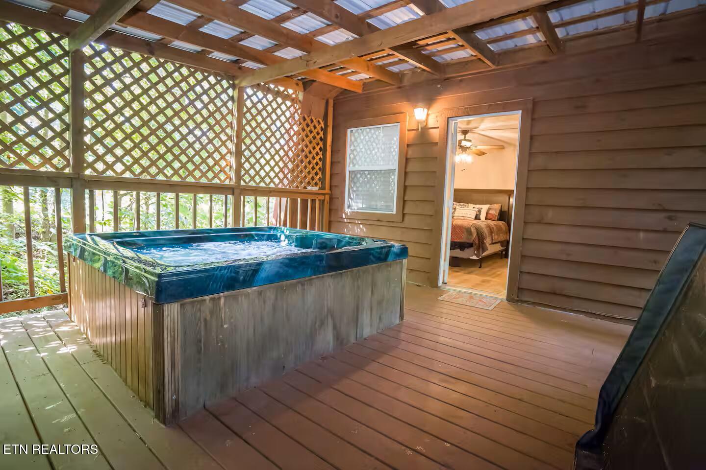 676 Rocky Flats Road Cosby, TN 37722 - Photo 16 of 35 Hot Tub