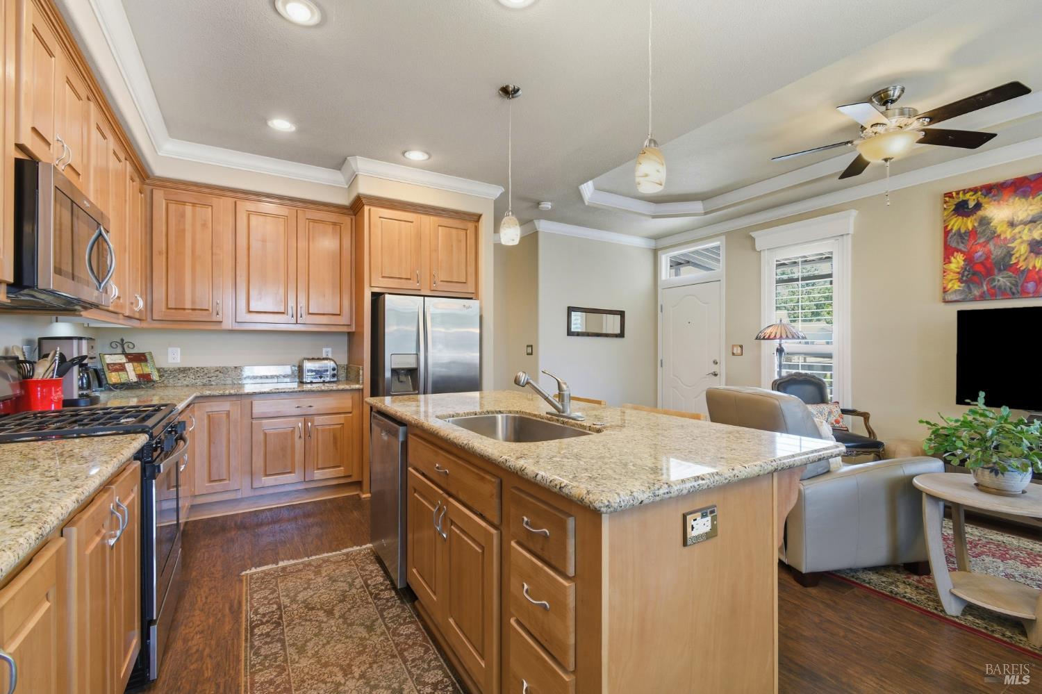120 Shamrock Circle Santa Rosa, CA 95403 - Photo 2 of 45 a kitchen with a stove sink and cabinets