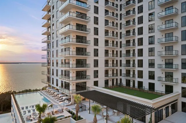 a view of a building with a outdoor space