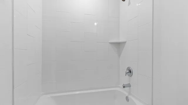 a close up of a bathtub