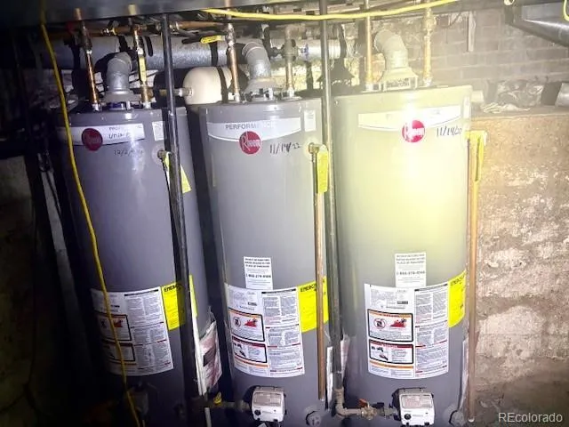 a view of two windows and wardrobe