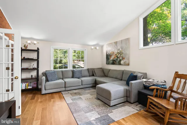 a bed room with a bed and a couch