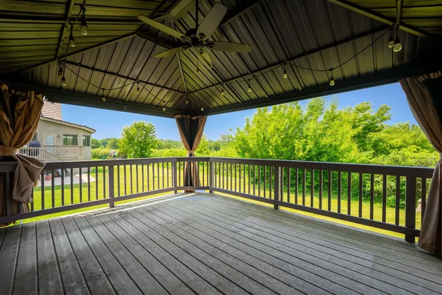 a view of deck with wooden floor