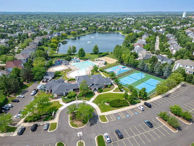 an aerial view of residential house with outdoor space