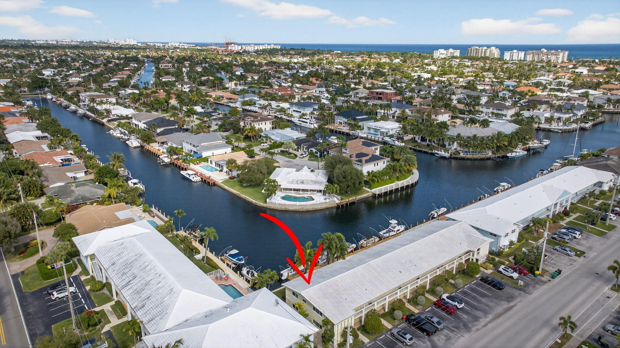 2311 Northeast 36th Street, Unit 2A Lighthouse Point, FL 33064 - Photo 32 of 35 31-web-or-mls-2311 Drone--5