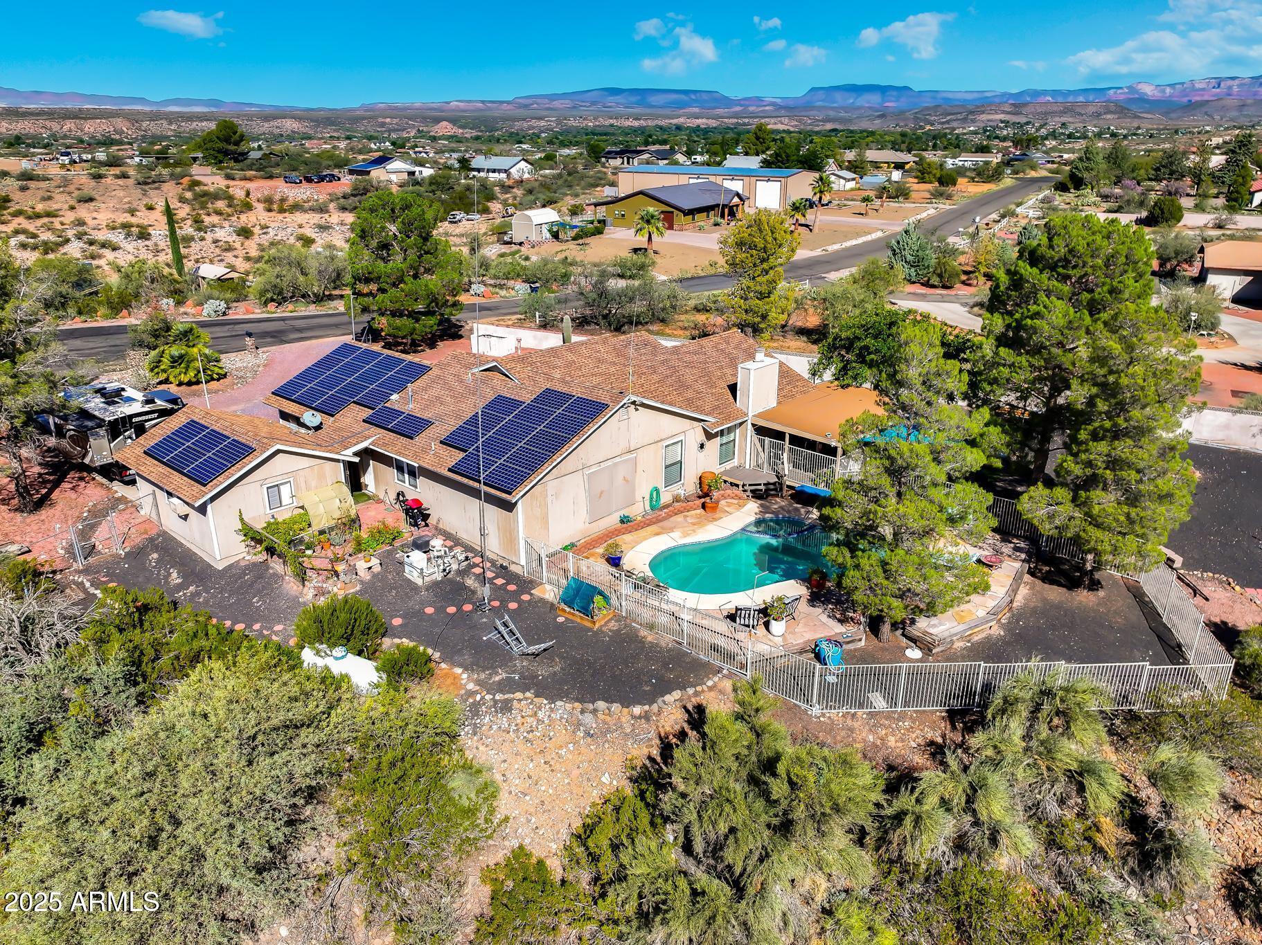 1665 Mountain View Road Cornville, AZ 86325 - Photo 2 of 46 an aerial view of residential houses with outdoor space