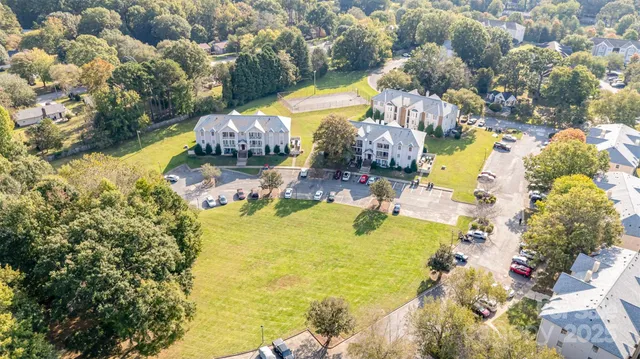 a view of an outdoor space and swimming pool
