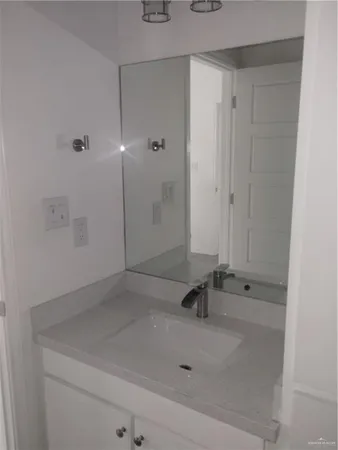 a bathroom with a sink