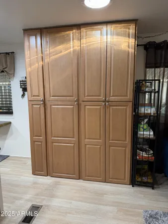 a view of a walk in closet