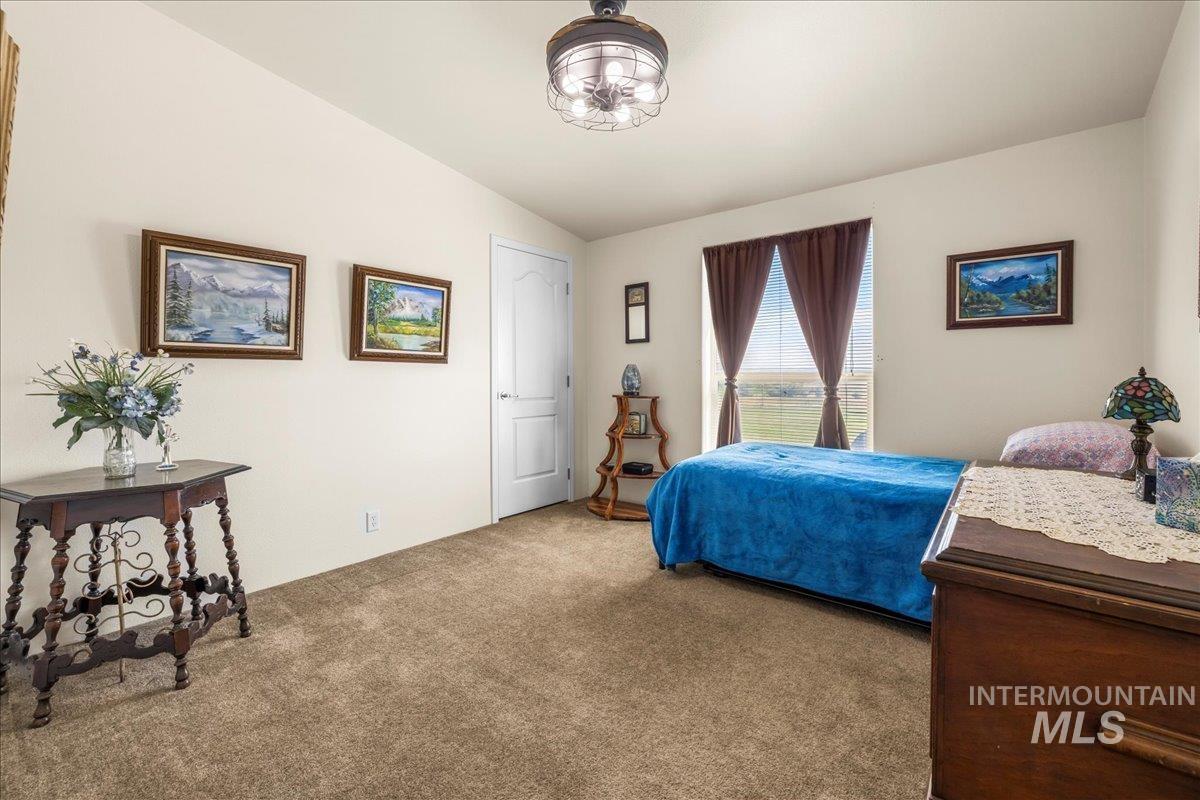 37786 Highway 78 Grand View, ID 83624 - Photo 22 of 50 Bedroom featuring carpet floors and lofted ceiling