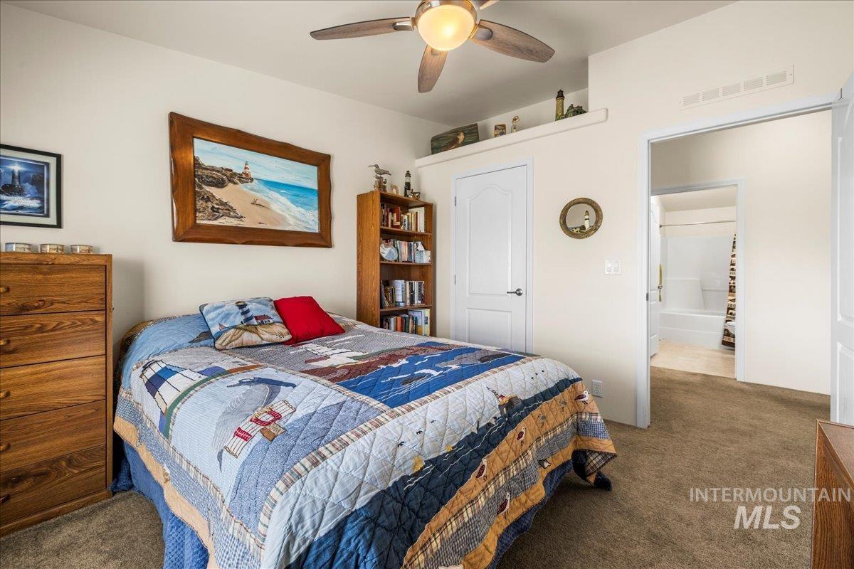 37786 Highway 78 Grand View, ID 83624 - Photo 30 of 50 Bedroom featuring carpet and ceiling fan