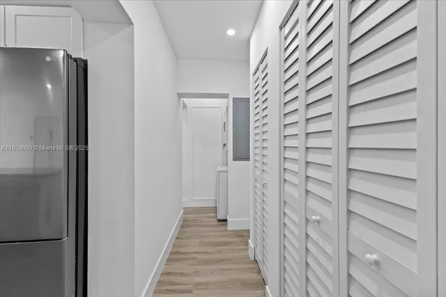 a view of a bathroom with a shower