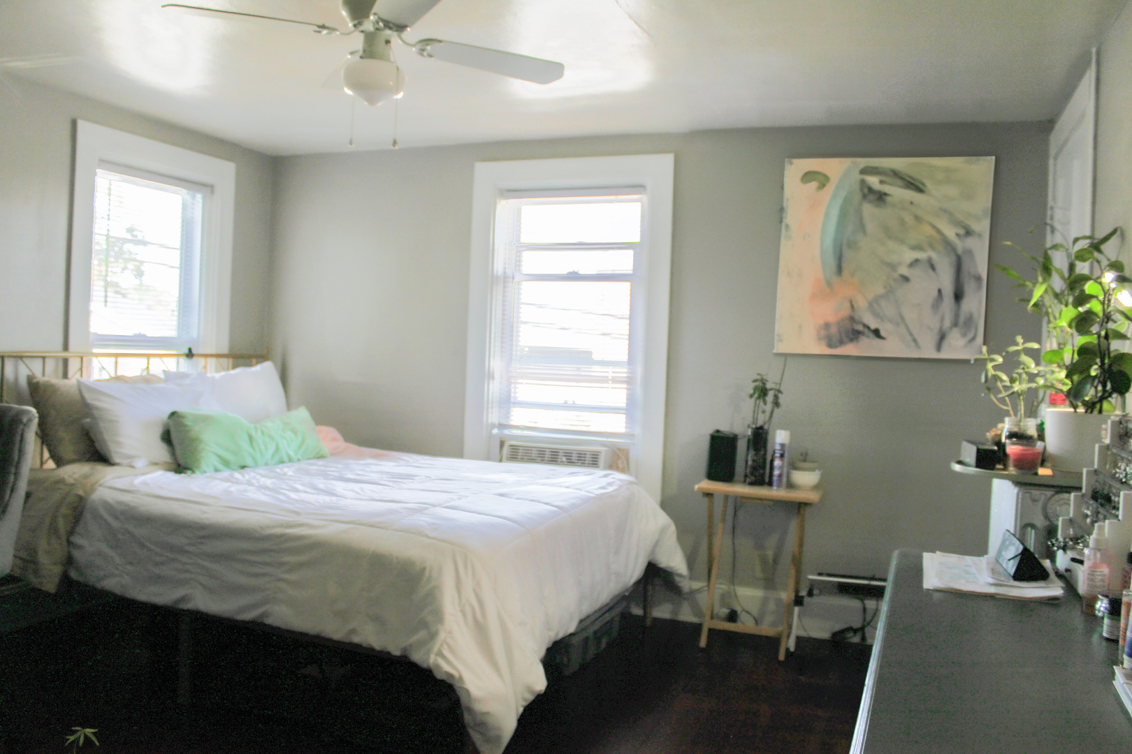 109 Cary Street Cary, IL 60013 - Photo 16 of 21 a bedroom with a bed and a chandelier