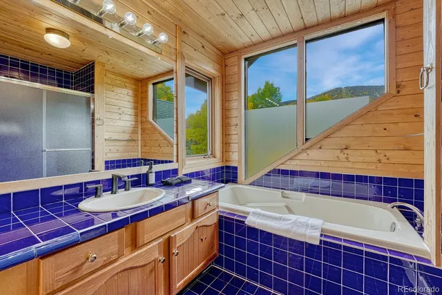 a bedroom with a bed and a closet