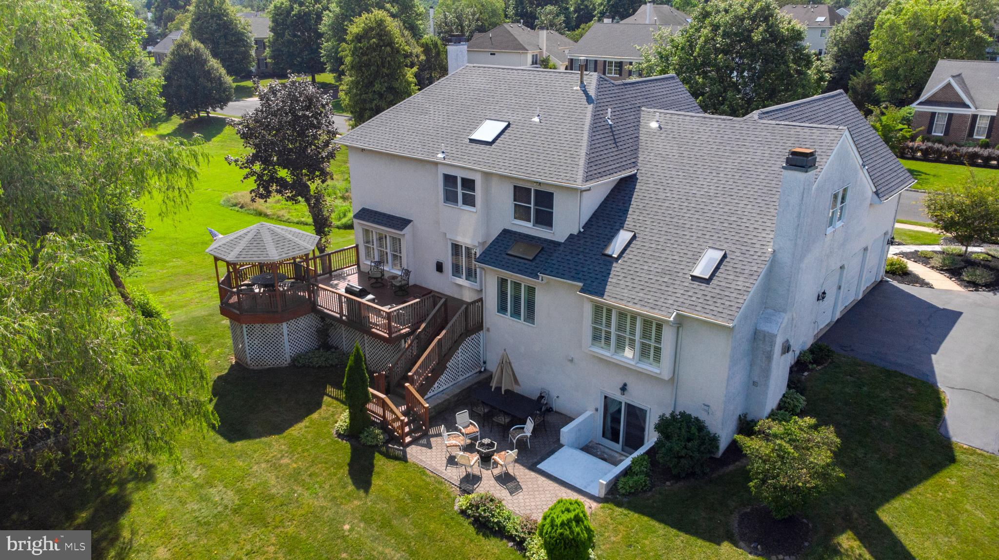 5005 Redfield Road Doylestown, PA 18902 - Photo 7 of 74 Aerial View Of Rear Exterior, Deck/Gazebo & Patio