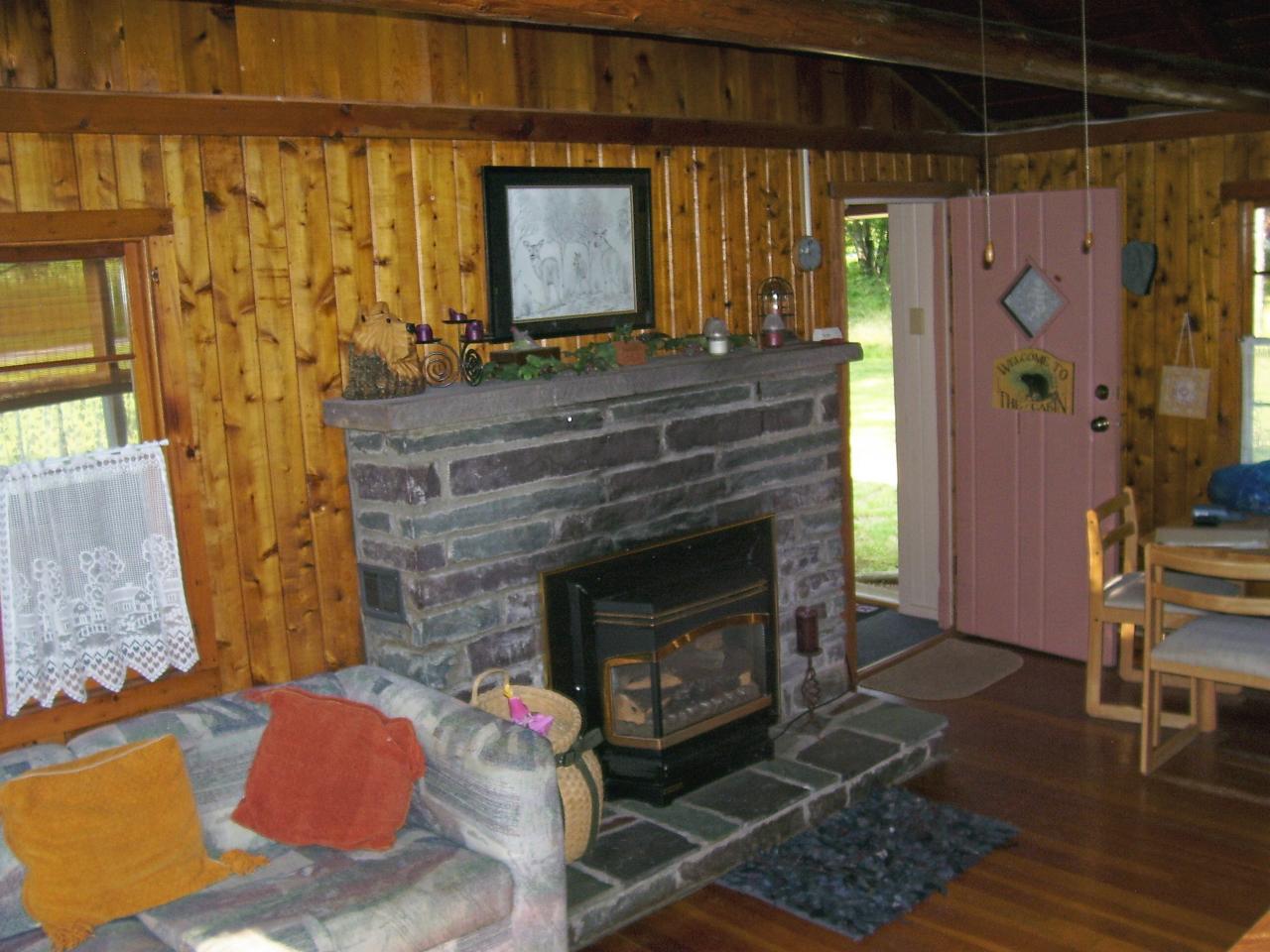 49 Old Coach Road Blakeslee, PA 18610 - Photo 3 of 7 Living rm w/ stone f/p