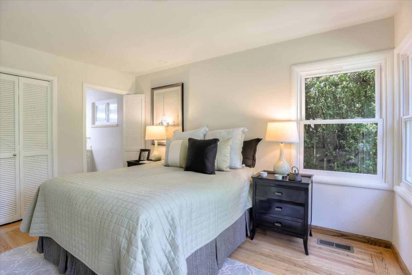 340 Princeton Road Menlo Park, CA 94025 - Photo 15 of 31 a bedroom with a bed and window