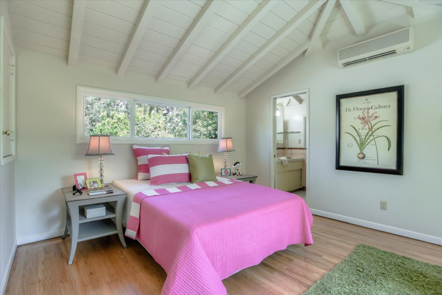 340 Princeton Road Menlo Park, CA 94025 - Photo 21 of 31 a bedroom with a bed and a workspace