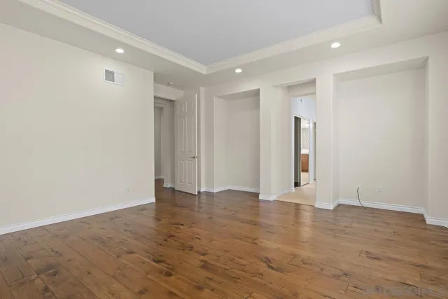 a view of an empty room