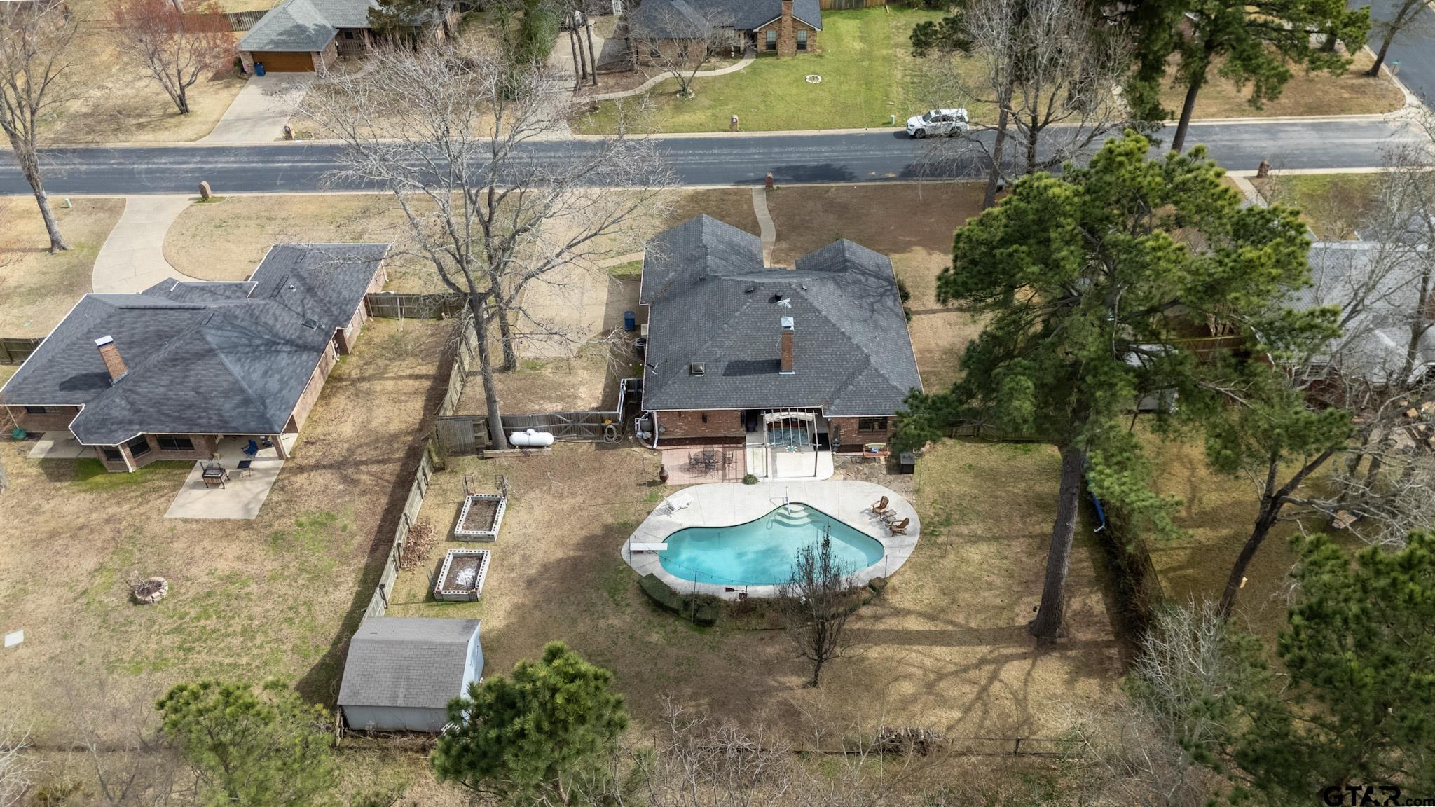 703 Kickapoo Road Chandler, TX 75758 - Photo 33 of 33 an aerial view of a house with outdoor space