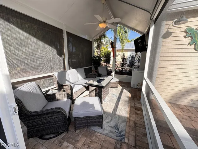 a work place with table and chairs