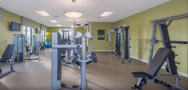 a view of a swimming pool with a yard and plants