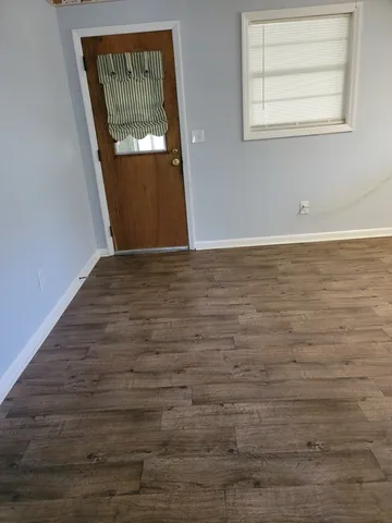 a view of a hallway with window