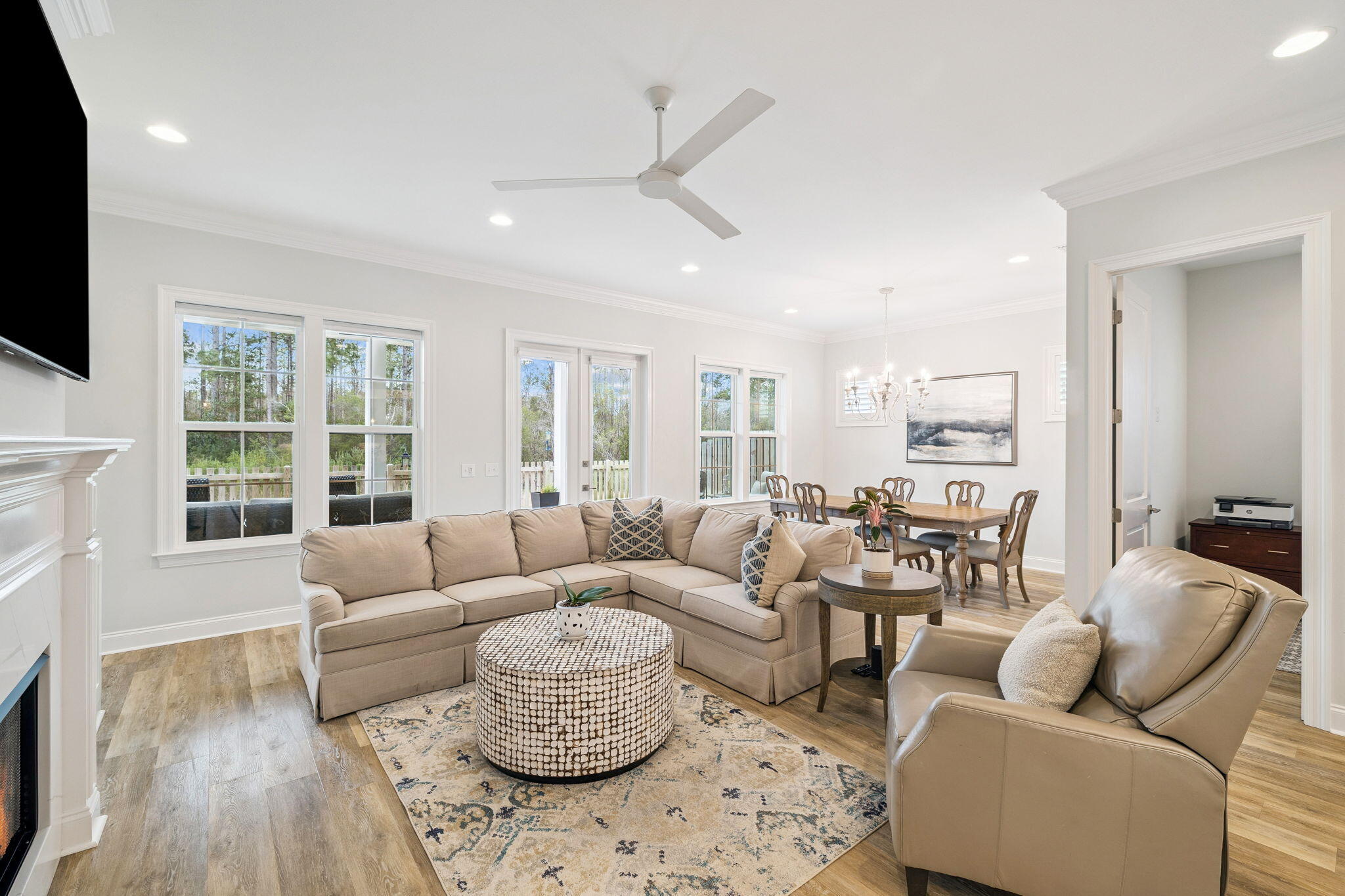 129 Suwannee Dr Inlet Beach Inlet Beach, FL 32461 - Photo 15 of 43 a living room with furniture and a flat screen tv