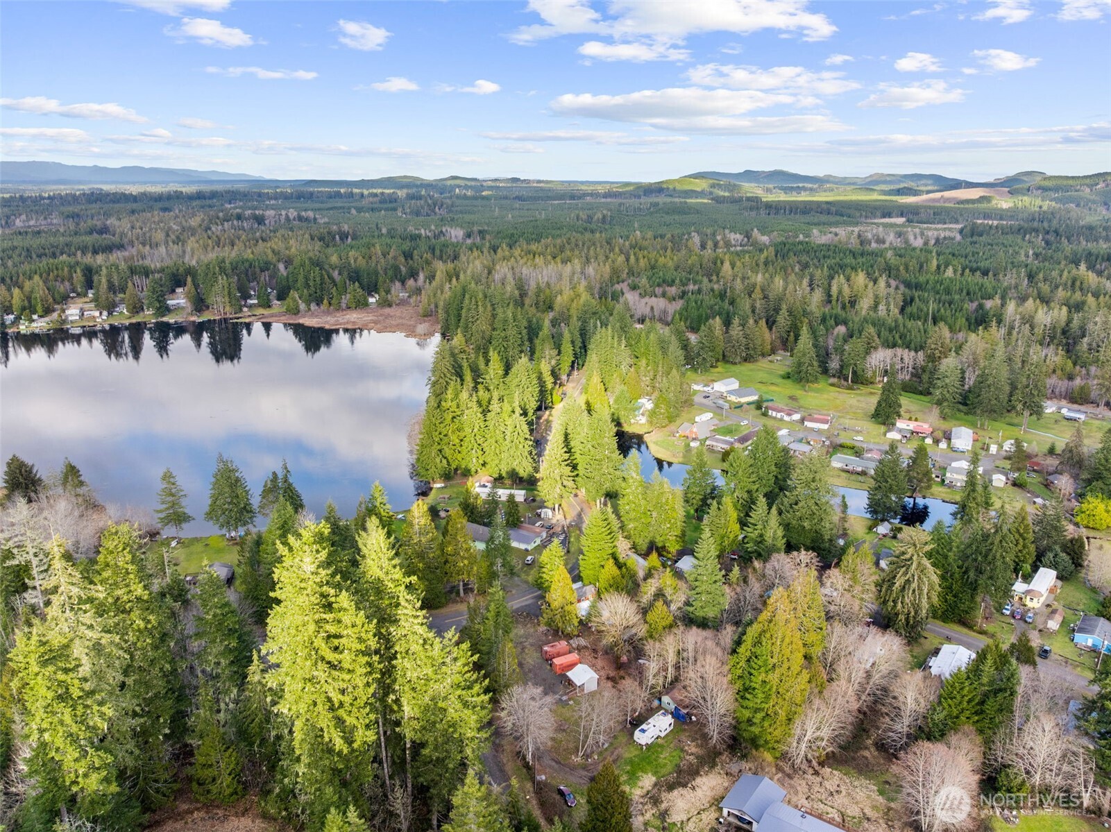 21 West Prairie Loop Road Elma, WA 98541 - Photo 20 of 40 a view of lake with mountain