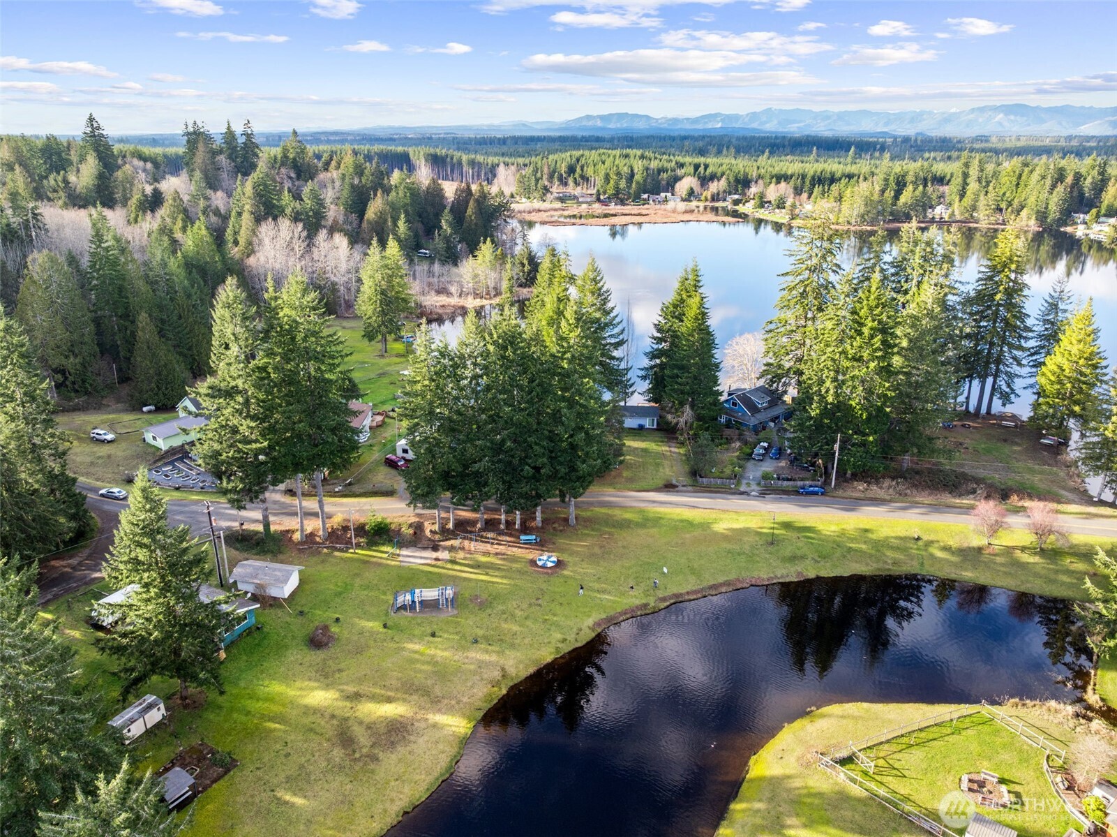 21 West Prairie Loop Road Elma, WA 98541 - Photo 29 of 40 a view of a water with an outdoor space
